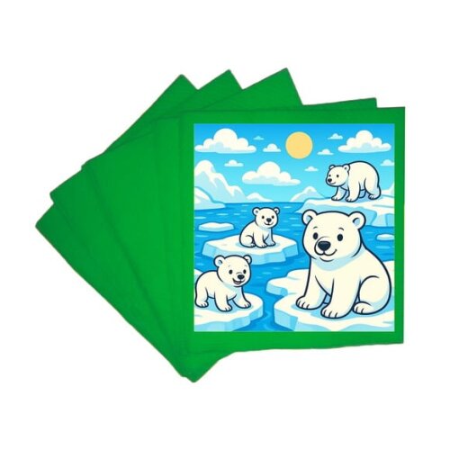 Guardanapo de Papel Personalizado Ursos Polares