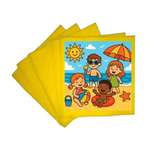 Guardanapo de Papel Personalizado Verão Divertido