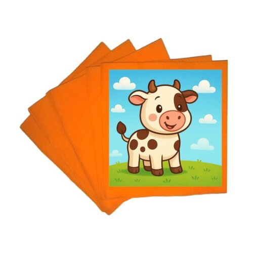 Guardanapo de Papel Personalizado Vaquinha