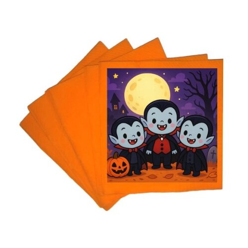 Guardanapo de Papel Personalizado Vampirinhos Fofinhos