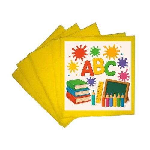 Guardanapo de Papel Personalizado Volta às Aulas