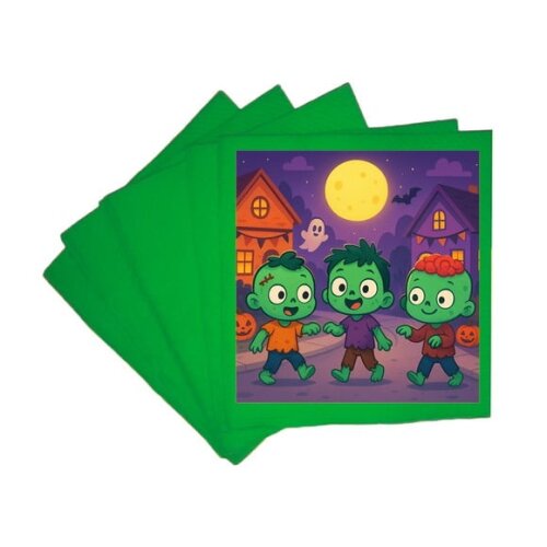 Guardanapo de Papel Personalizado Zumbis Fofinhos