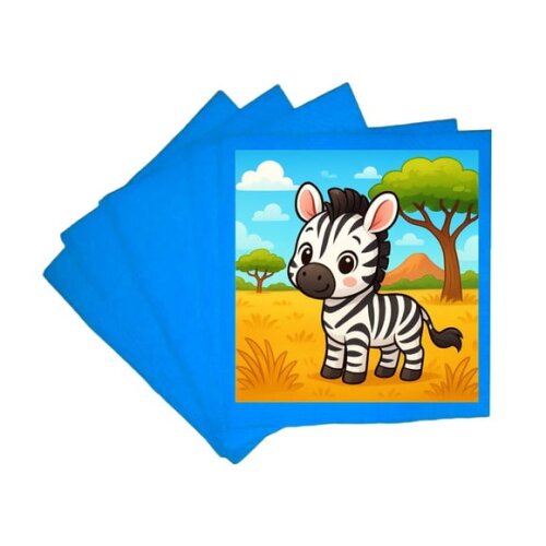Guardanapo de Papel Personalizado Zebra Baby