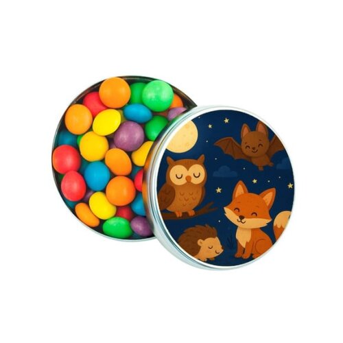 Latinha Metálica Personalizada Animais Noturnos