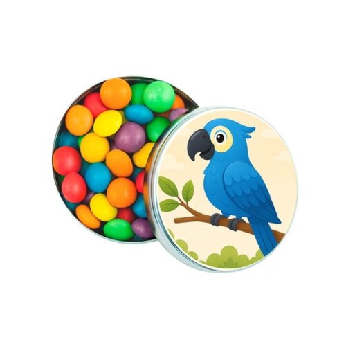 Latinha Metálica Personalizada Arara Azul