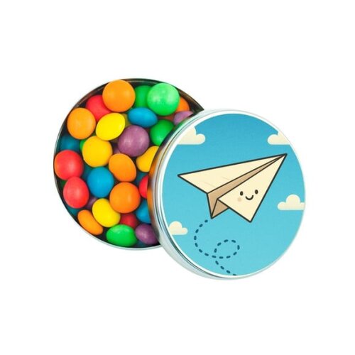 Latinha Metálica Personalizada Aviãozinho de Papel