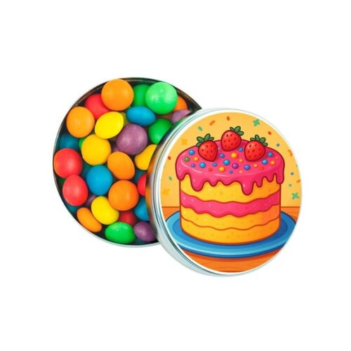 Latinha Metálica Personalizada Bolo Confeitado