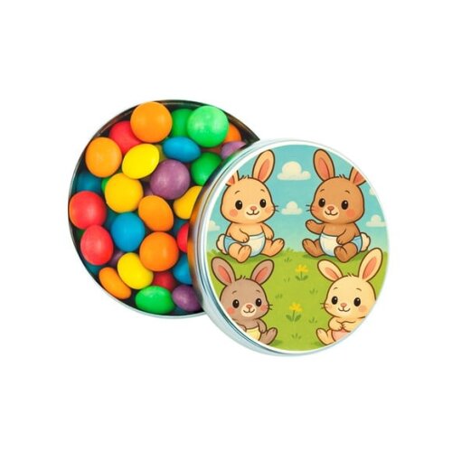 Latinha Metálica Personalizada Coelhinhos Baby