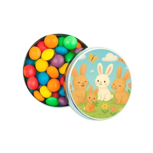 Latinha Metálica Personalizada Coelhinhos