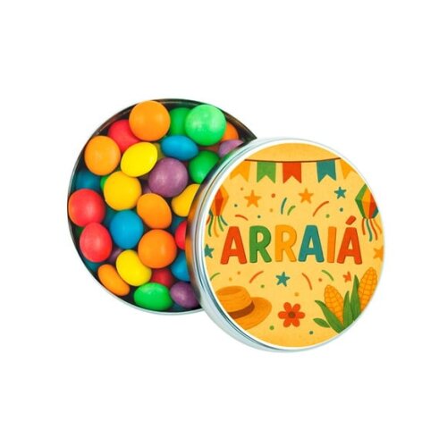 Latinha Metálica Personalizada Festa Junina Arraiá