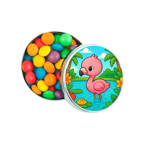 Latinha Metálica Personalizada Flamingo Baby