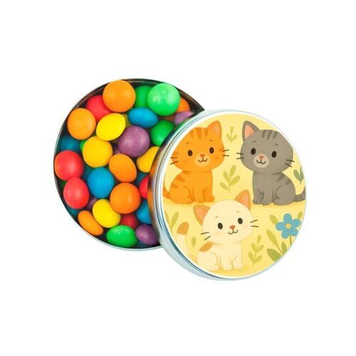 Latinha Metálica Personalizada Gatinhos