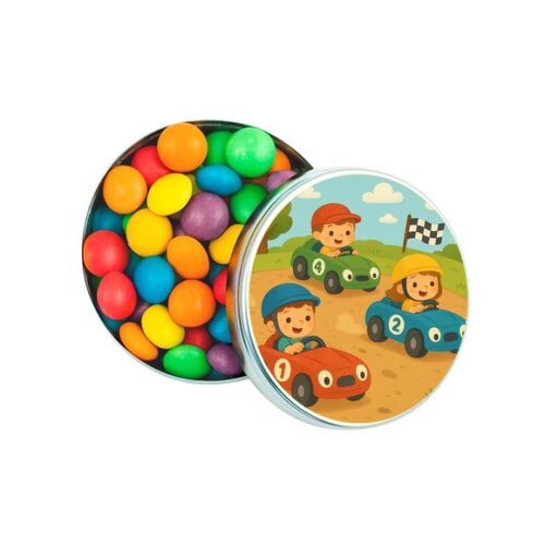 Latinha Metálica Personalizada Kart Infantil