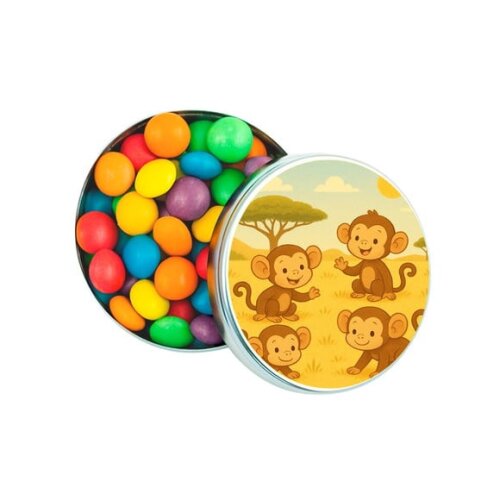 Latinha Metálica Personalizada Macaquinhos
