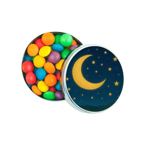 Latinha Metálica Personalizada Lua e Estrelas