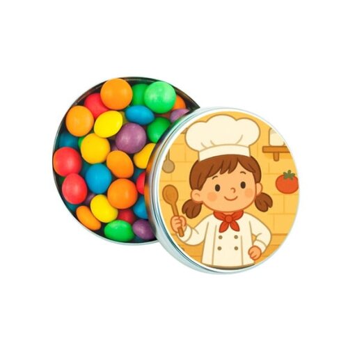 Latinha Metálica Personalizada Mini Chefe Menina