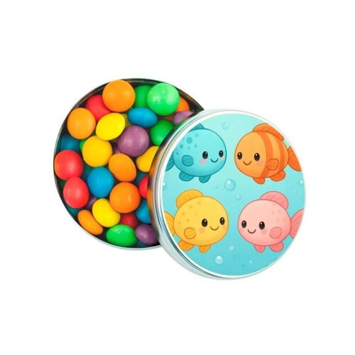 Latinha Metálica Personalizada Peixinhos Baby