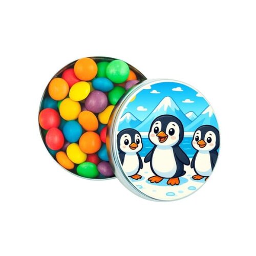 Latinha Metálica Personalizada Pinguins