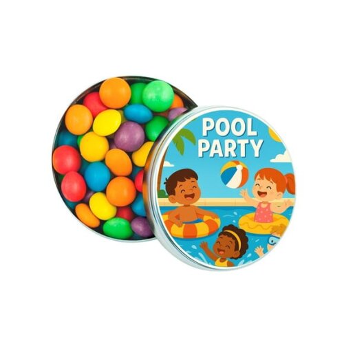 Latinha Metálica Personalizada Pool Party