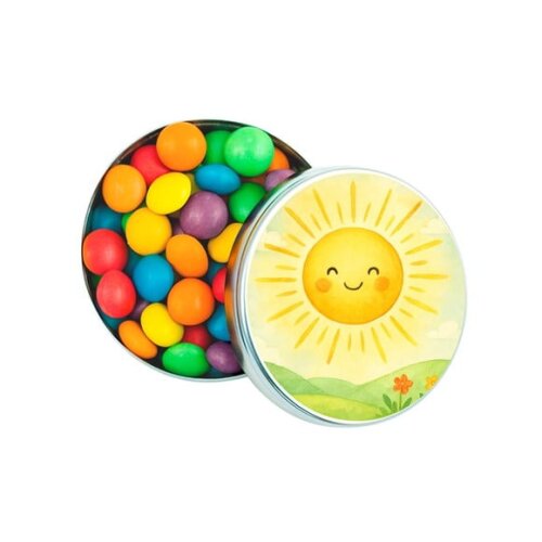 Latinha Metálica Personalizada Raio de Sol Aquarela