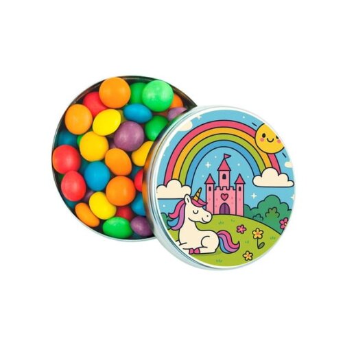 Latinha Metálica Personalizada Reino do Arco-íris