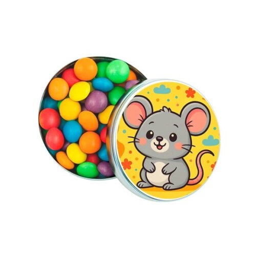 Latinha Metálica Personalizada Ratinho Fofo