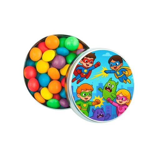 Latinha Metálica Personalizada Super Heróis