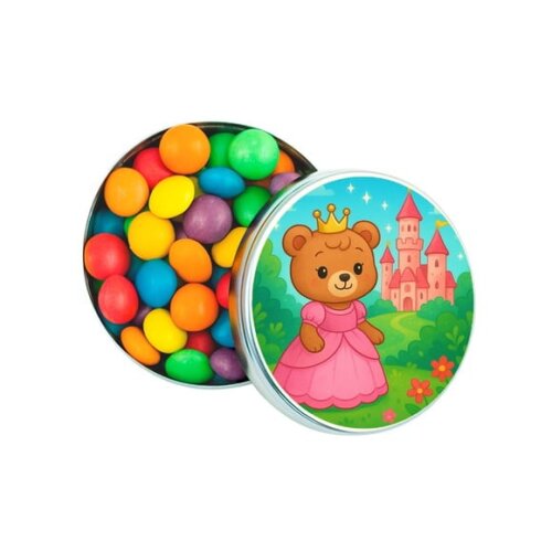 Latinha Metálica Personalizada Ursinha Princesa