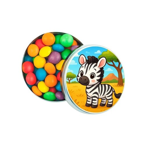 Latinha Metálica Personalizada Zebra Baby