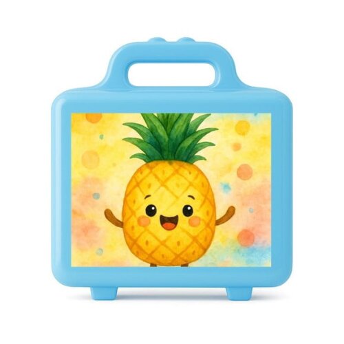 Maleta Plástica Personalizada 12x10cm Abacaxi