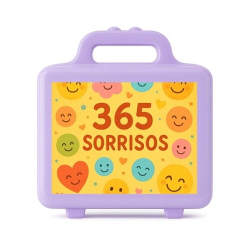 Maleta Plástica Personalizada 12x10cm 365 Sorrisos
