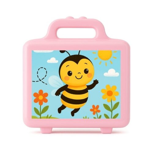 Maleta Plástica Personalizada 12x10cm Abelhinha