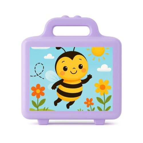 Maleta Plástica Personalizada 12x10cm Abelhinha