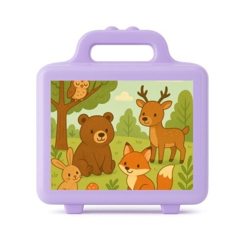 Maleta Plástica Personalizada 12x10cm Animais da Floresta