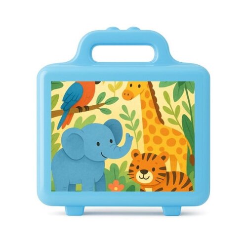 Maleta Plástica Personalizada 12x10cm Animais Exóticos