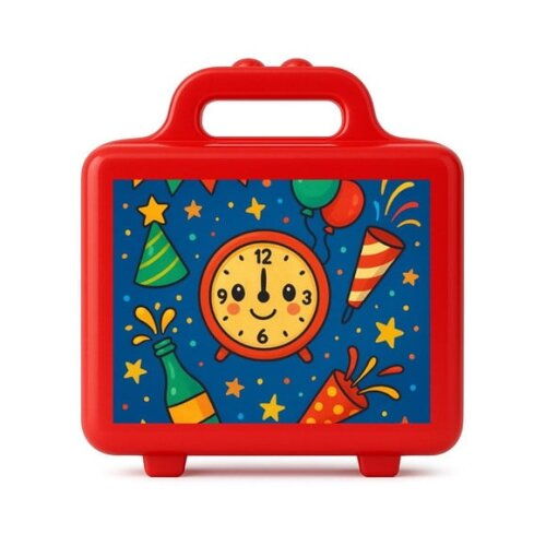 Maleta Plástica Personalizada 12x10cm Ano Novo