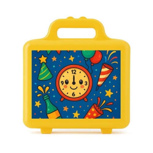 Maleta Plástica Personalizada 12x10cm Ano Novo