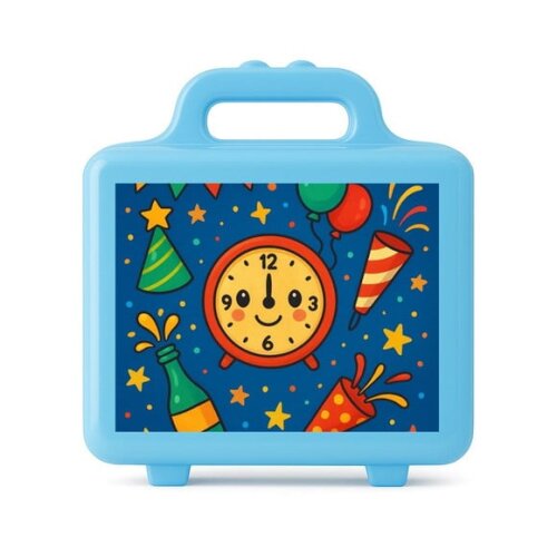 Maleta Plástica Personalizada 12x10cm Ano Novo