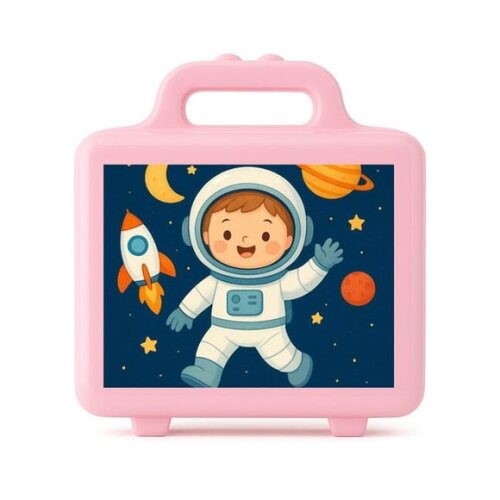 Maleta Plástica Personalizada 12x10cm Astronauta