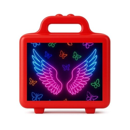 Maleta Plástica Personalizada 12x10cm Asas Neon