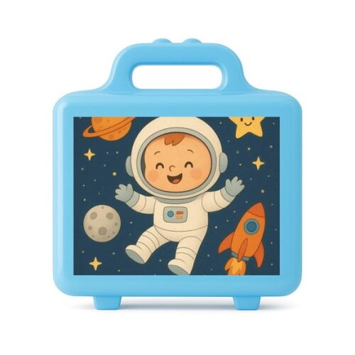 Maleta Plástica Personalizada 12x10cm Astronauta Baby