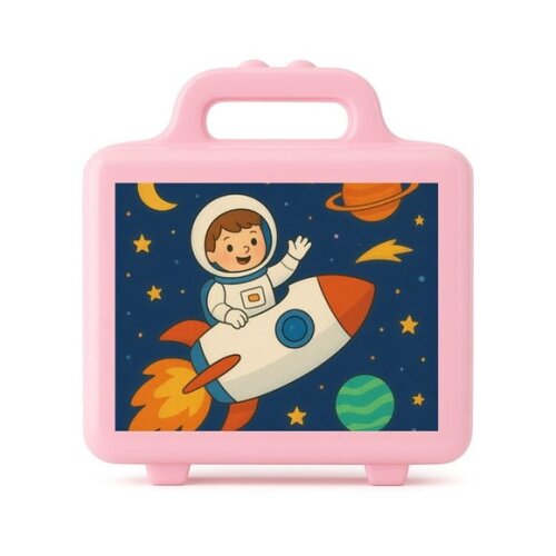 Maleta Plástica Personalizada 12x10cm Aventura Espacial