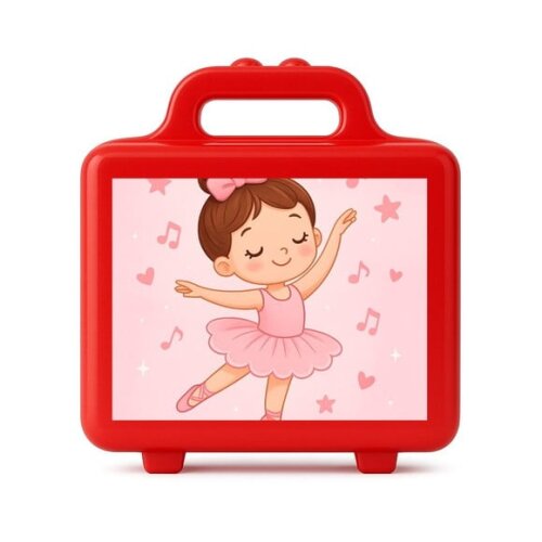 Maleta Plástica Personalizada 12x10cm Bailarina