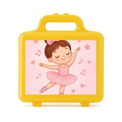 Maleta Plástica Personalizada 12x10cm Bailarina