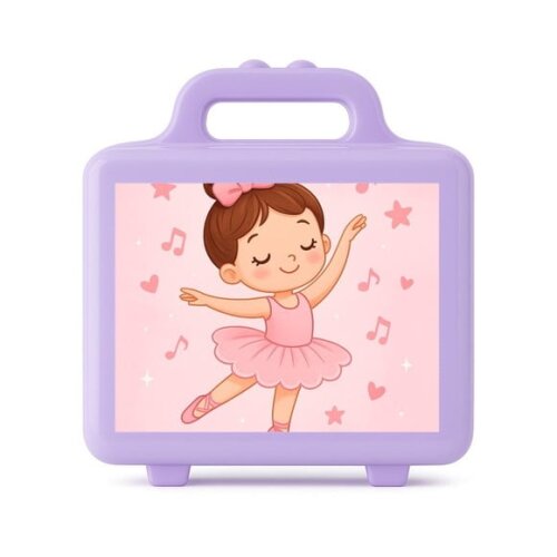 Maleta Plástica Personalizada 12x10cm Bailarina