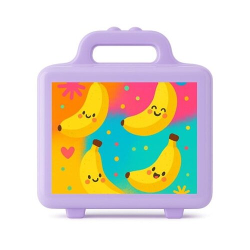 Maleta Plástica Personalizada 12x10cm Bananas Divertidas