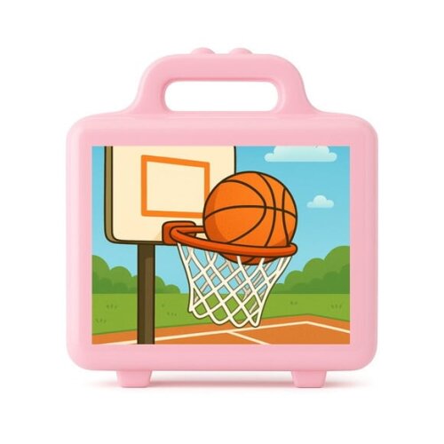 Maleta Plástica Personalizada 12x10cm Basquete