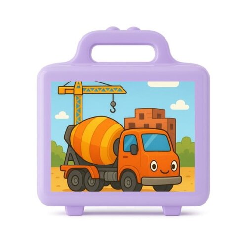 Maleta Plástica Personalizada 12x10cm Betoneira