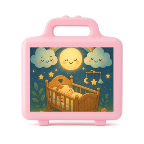 Maleta Plástica Personalizada 12x10cm Berço Encantado
