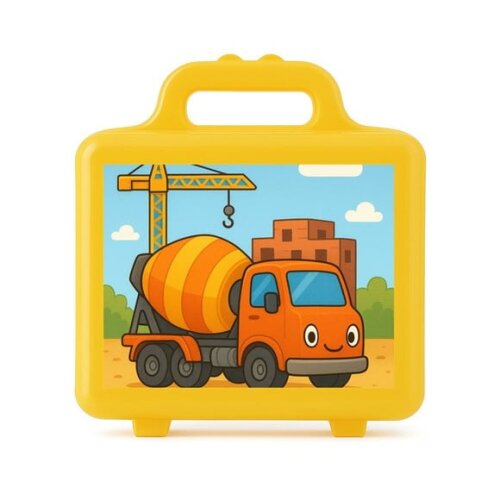 Maleta Plástica Personalizada 12x10cm Betoneira